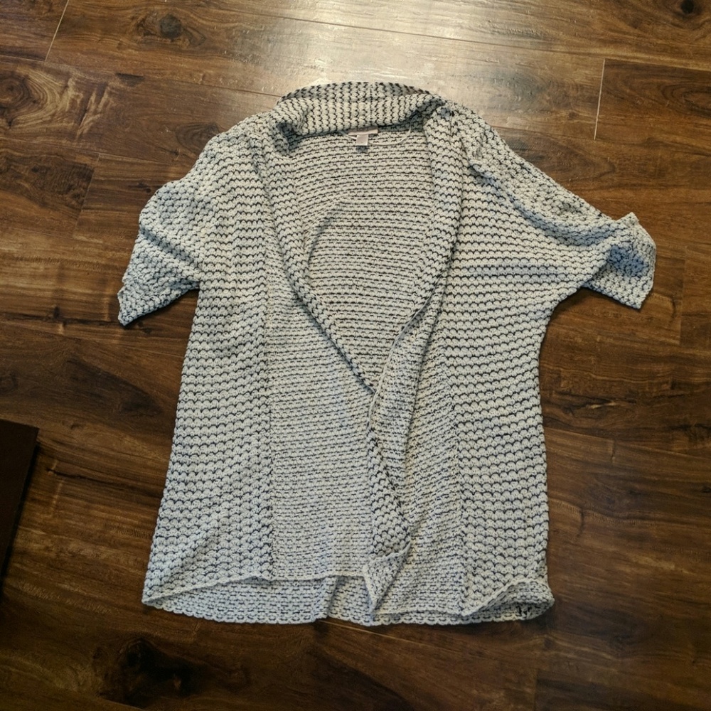 LOFT Open Weave Cardigan